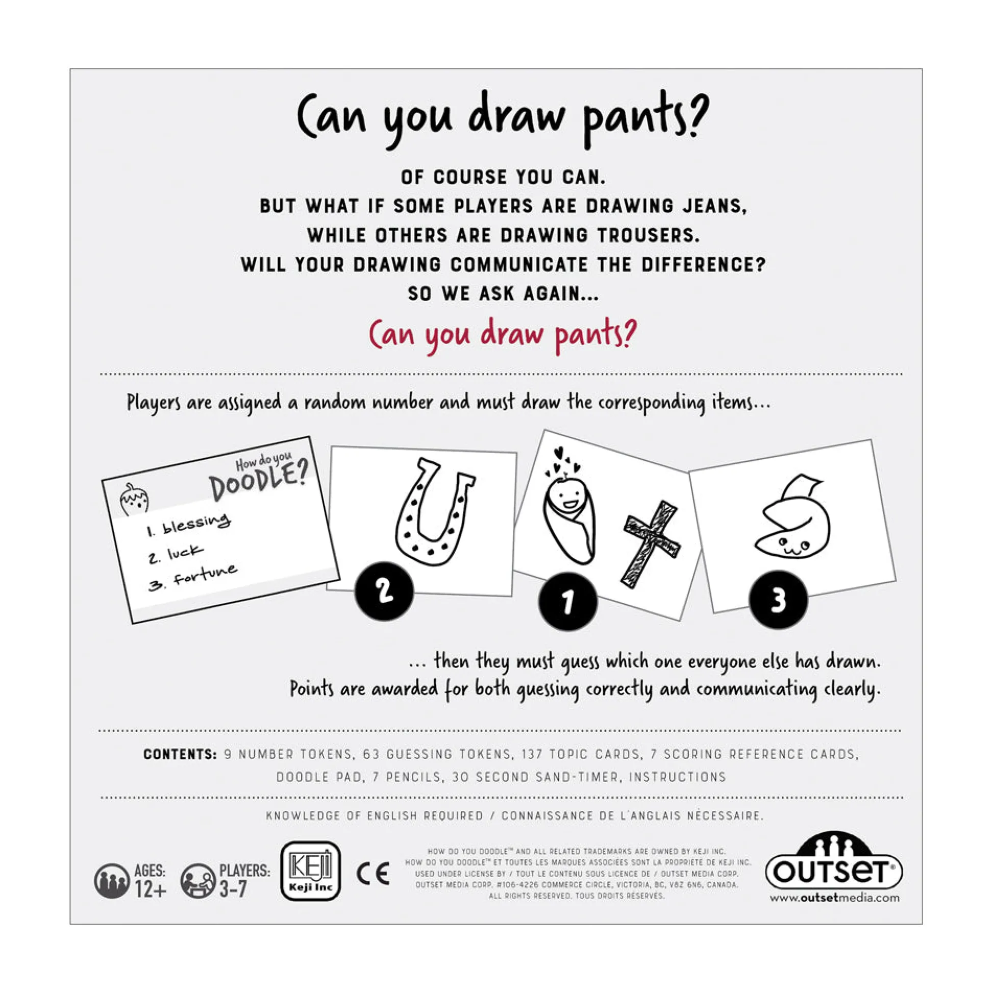 AreYouGame How do you Doodle? Creative Drawing Party Game by Outset Media* Family & Entertainments Games