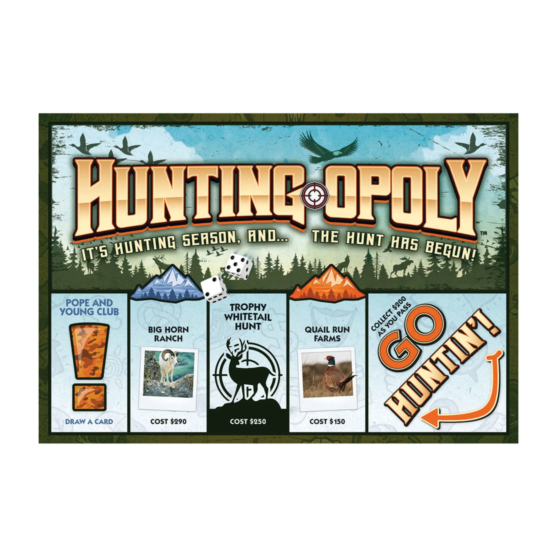 AreYouGame Hunting-Opoly Wilderness Adventure Board Game* Board Games|Role-Playing Games