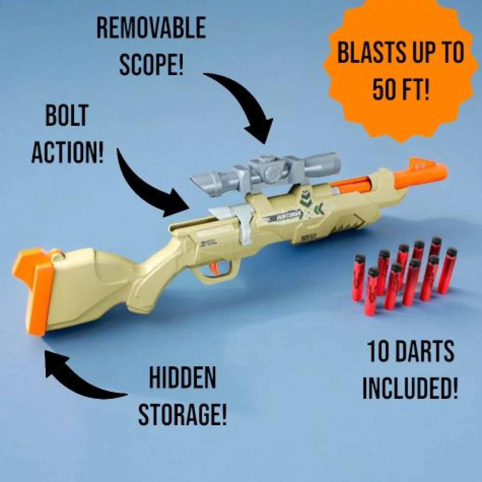 Calendar Holdings, LLC Huntsman Alpha Ambush Rifle - Ultimate Outdoor Blaster* Nerf & Toy Blasters|Nerf & Toy Blasters