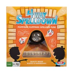 AreYouGame Ideal 4 Way Spelldown Wooden Board Game* Board Games|Role-Playing Games
