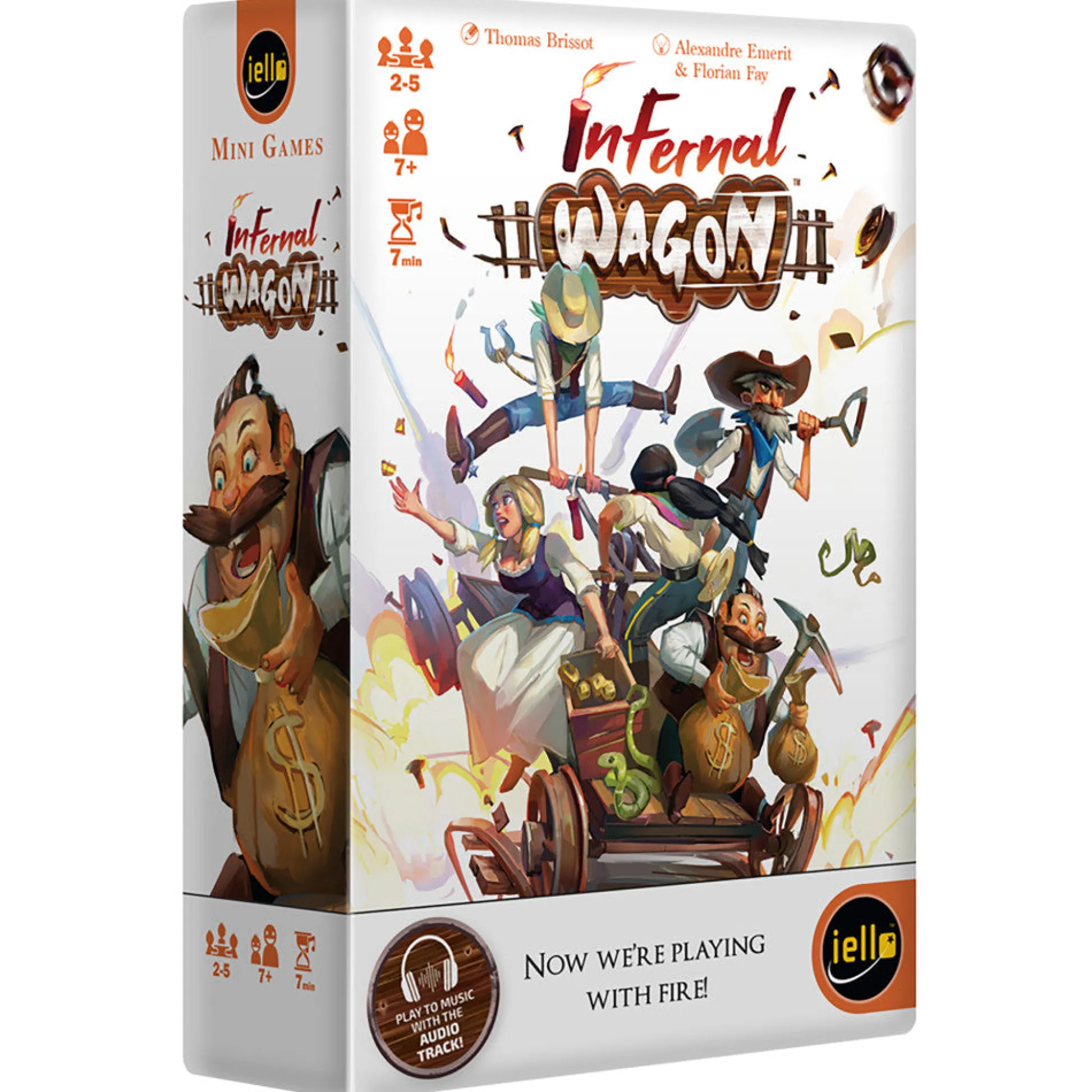 Flat River Group IELLO Infernal Wagon Cooperative Quick Party Game* Family & Entertainments Games