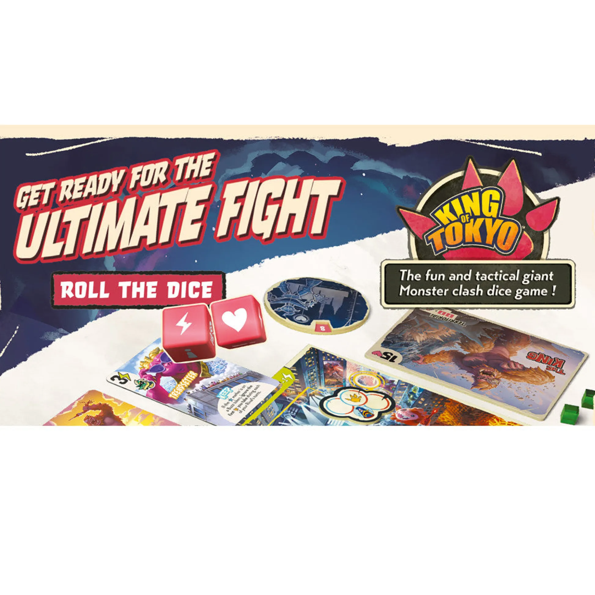 Flat River Group IELLO King of Tokyo: Duel - Epic Monster Showdown Board Game* Role-Playing Games|Board Games