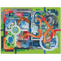 Flat River Group Imaginmat Jumbo Hot Wheels Adventure Playmat with Toy Cars, 47x61"* Playsets & Vehicles