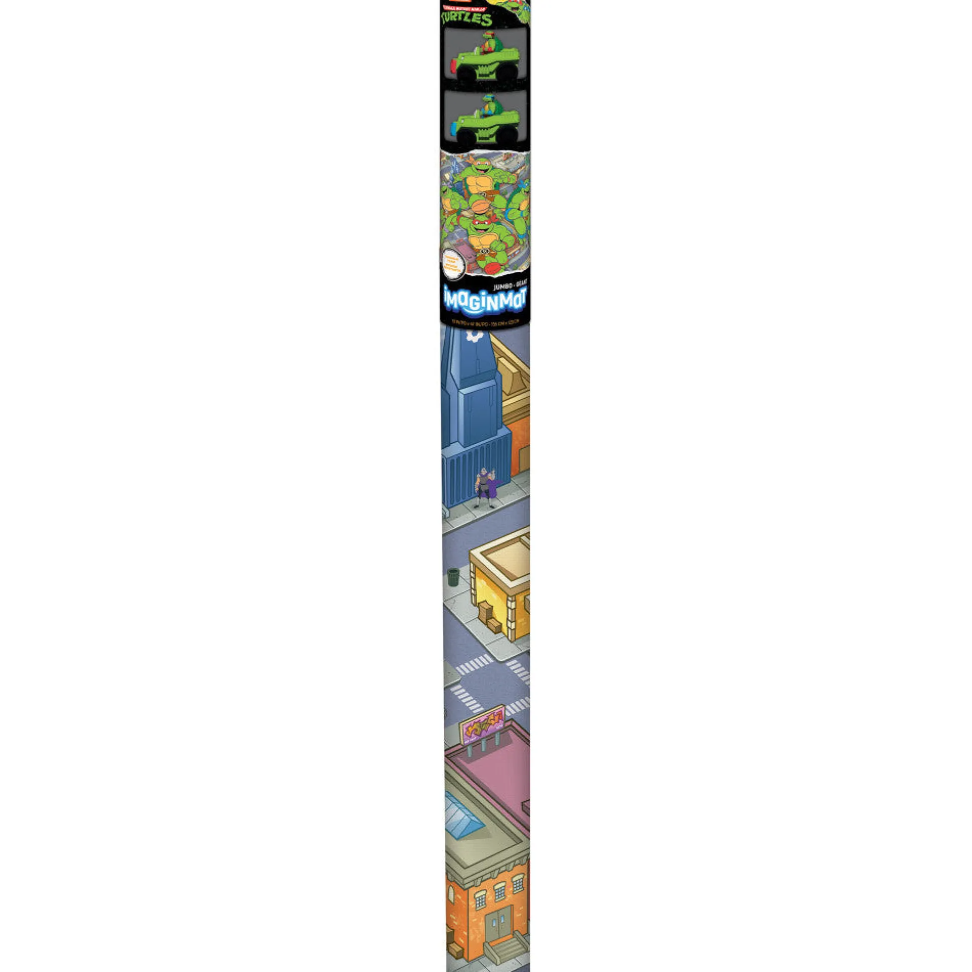 Flat River Group Imaginmat Jumbo TMNT Floor Playmat with 2 Toy Cars, 47x61 Inches* Playsets & Vehicles