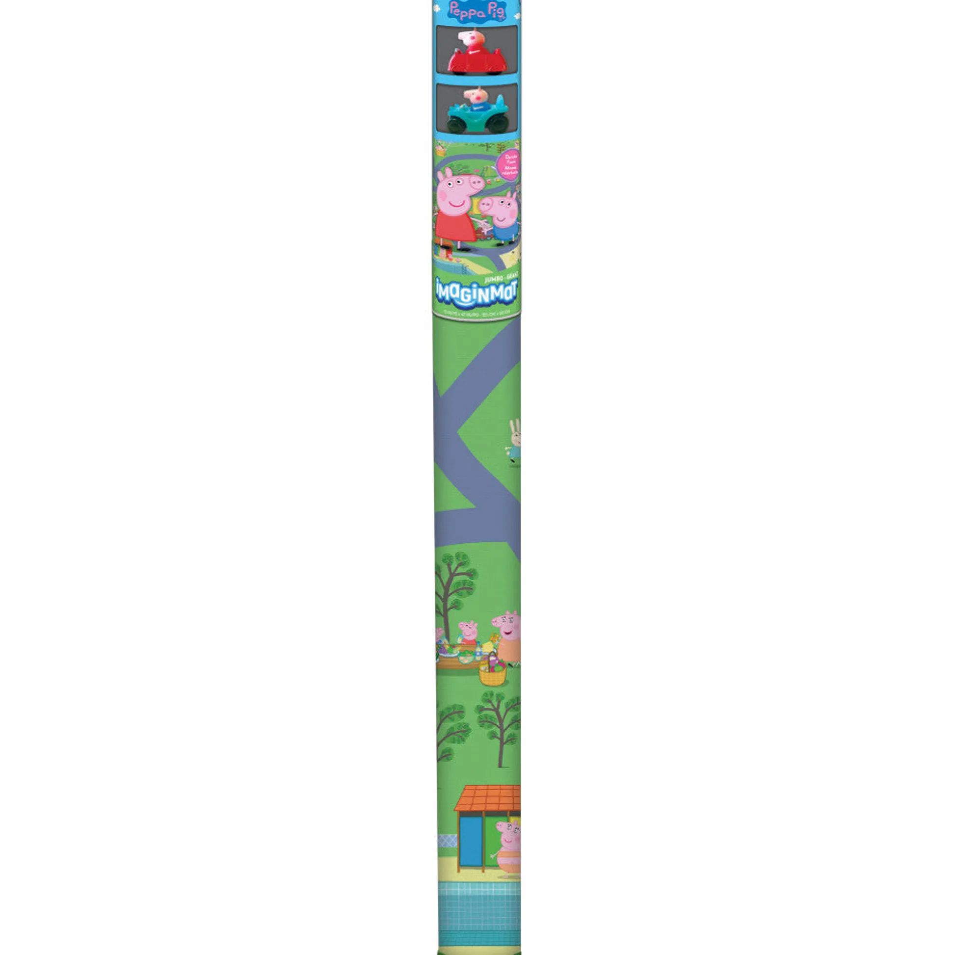 Flat River Group Imaginmat Peppa Pig Jumbo Floor Playmat with Toy Cars, 47 x 61 Inch* Preschool Education Toys & Activities|Preschool Pals