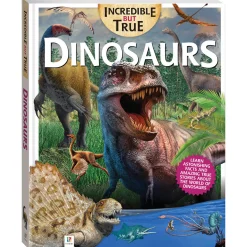 Flat River Group Incredible But True: Dinosaurs - Educational Hardcover Book for Kids*Kids Reading, Writing & Speech|Kids Books