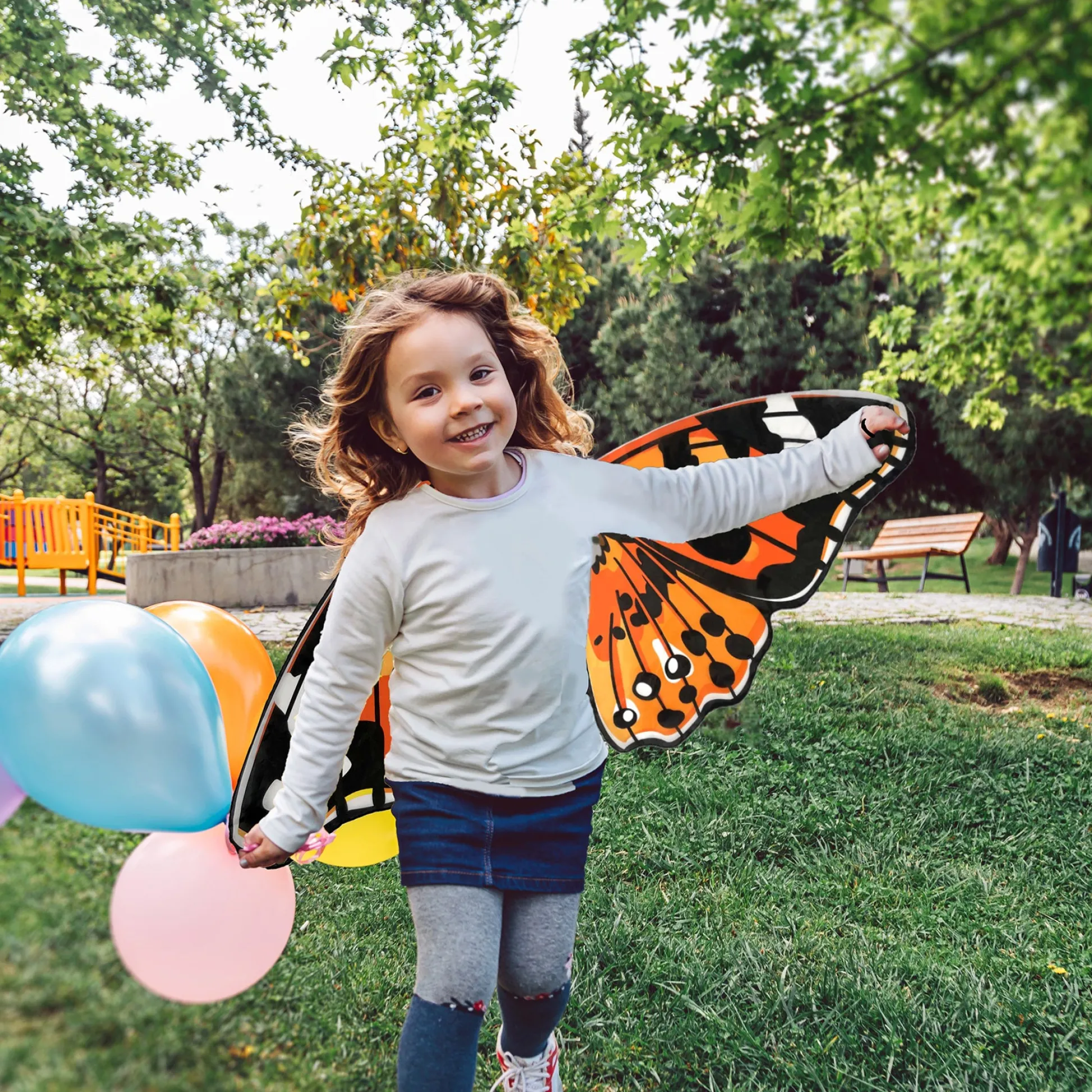 Educators Resource Insect Lore Vibrant Painted Lady Butterfly Wings for Kids, 3-Pack* Dress Up & Accessories|Dress Up