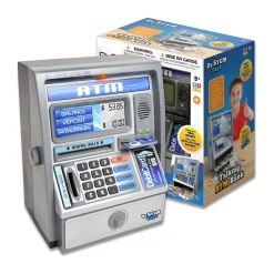 AreYouGame Interactive Talking ATM Savings Bank - Educational Money Management Toy* Math Toys|Math, Counting & Time