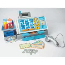 Calendar Holdings, LLC Interactive Talking Cash Register with Scanner and Play Money Set* Kitchens & Play Food|Dress Up