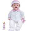 Educators Resource JC Toys La Baby Soft 16" - Pink Sleeper with Pacifier* Baby Dolls|Stuffed Animals & Plush Toys