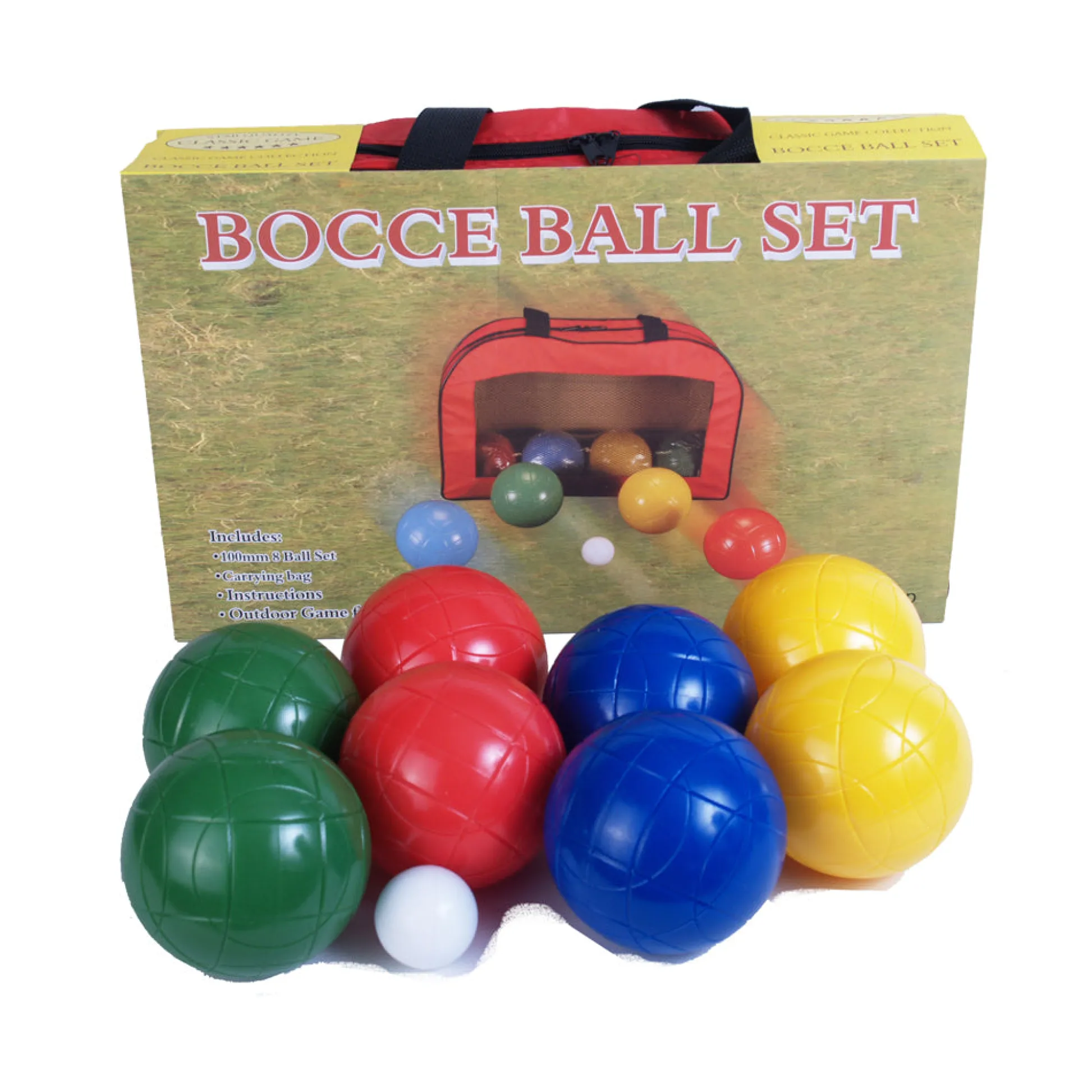AreYouGame John N. Hansen Co. Deluxe Bocce Ball Set for Outdoor Fun* Activities & Games