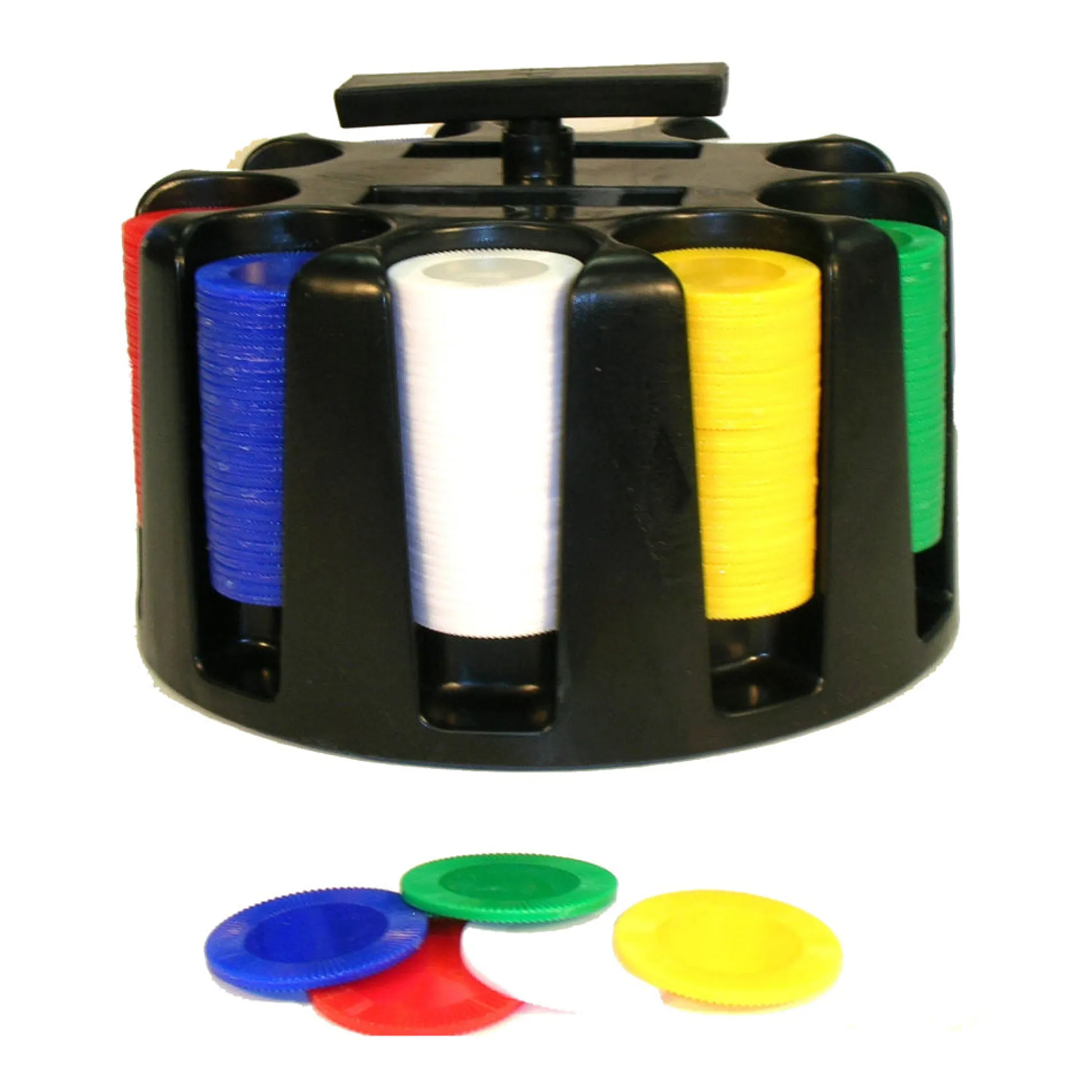 AreYouGame John N. Hansen Co. 300-Piece Poker Chip Set with Revolving Rack* Card Games