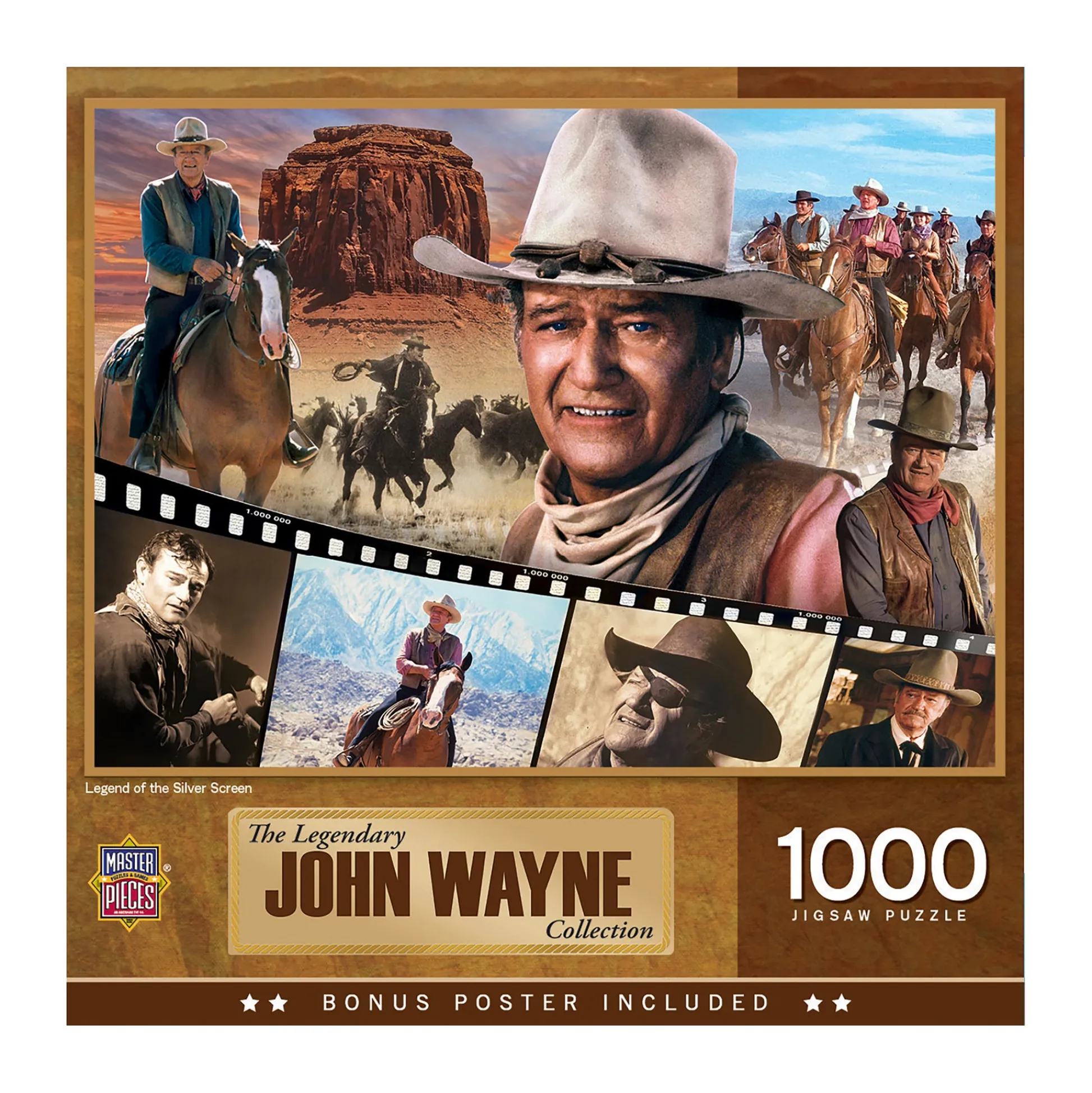 AreYouGame John Wayne Legend of the Silver Screen 1000-Piece Puzzle* Puzzles