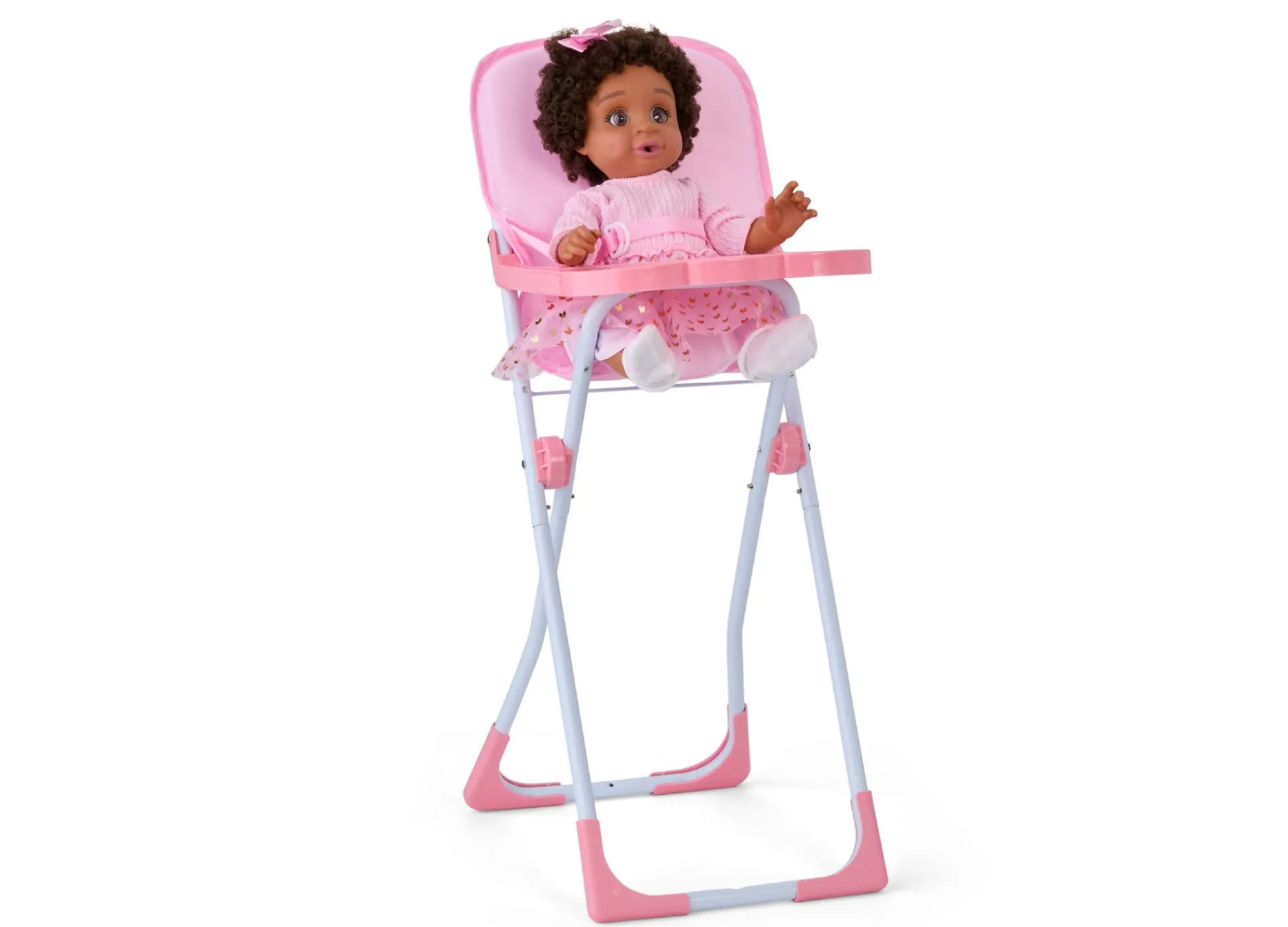 Macy's - Supplier Journey Girls Highchair Playset for 14-inch Dolls - Pastel Pink* Stuffed Animals & Plush Toys