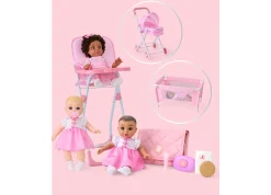 Macy's - Supplier Journey Girls Quilted Designer-Inspired Doll Diaper Bag Playset* Stuffed Animals & Plush Toys