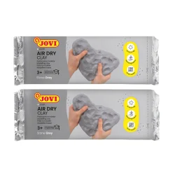 Educators Resource JOVI Home Artist Collection Air Dry Clay - Grey, 2.2lb Bar, Pack of 2* Clay, Dough & Sand Art