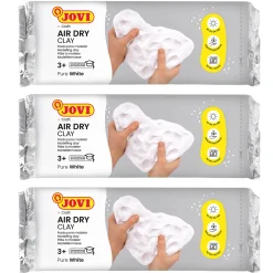 Educators Resource JOVI Natural Air Dry Clay Set - White, 1.1lb Each, Pack of 3* Clay, Dough & Sand Art
