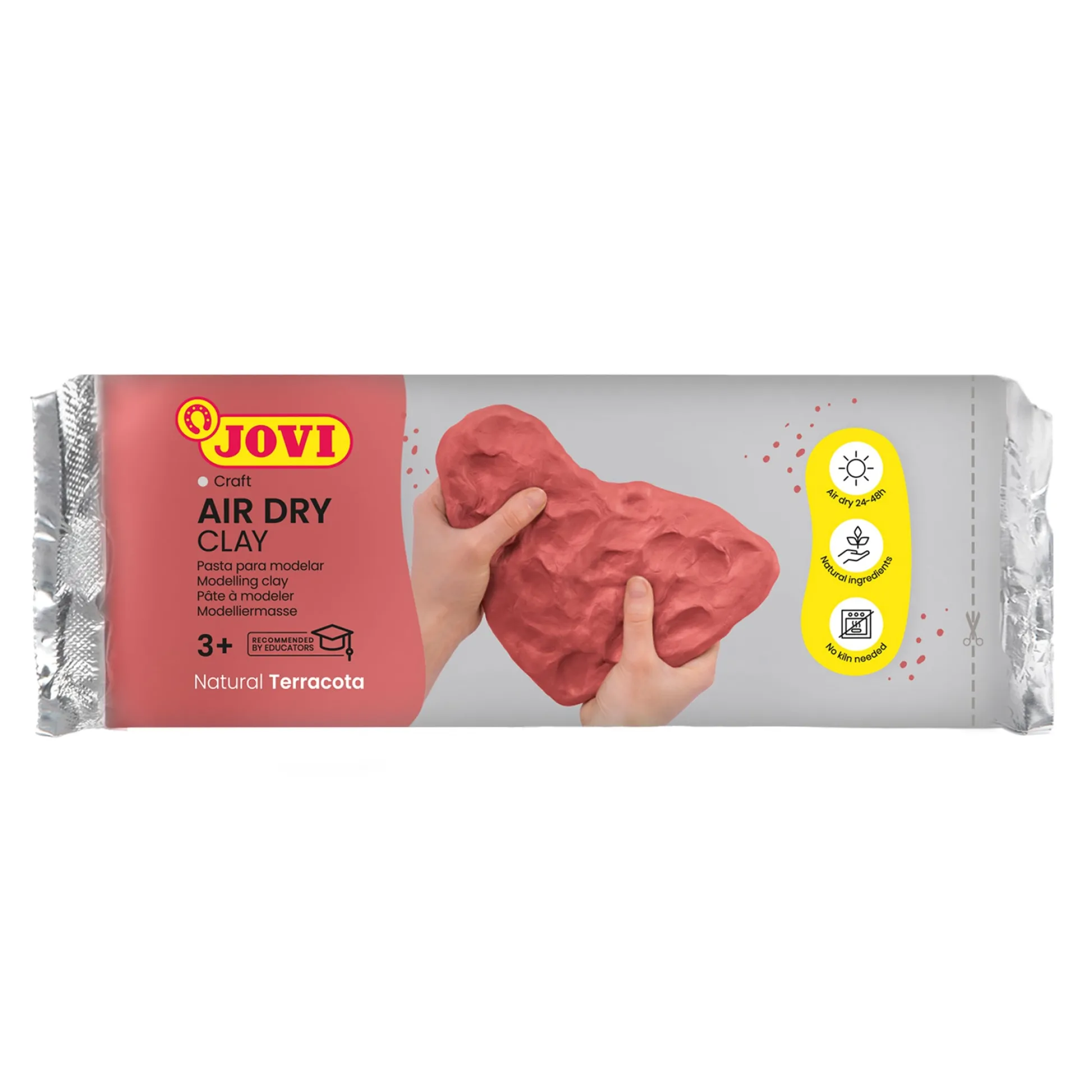 Educators Resource JOVI Premium Air Dry Clay, 2.2lb Bar, Terracotta - Pack of 2* Clay, Dough & Sand Art