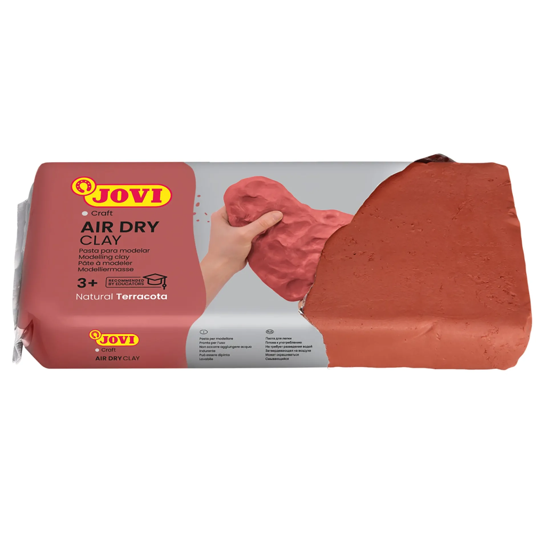 Educators Resource JOVI Premium Air Dry Clay, 2.2lb Bar, Terracotta - Pack of 2* Clay, Dough & Sand Art