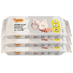 Educators Resource JOVI Premium Paper Clay School Pack, 3 Bars 1.5lb & 20 Spatulas* Clay, Dough & Sand Art