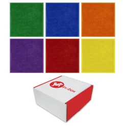 Educators Resource Joy Carpets & Co Joy in a Box - Vibrant Classroom Carpet Squares, 24 Pack* Preschool Education Toys & Activities