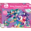 Flat River Group Jr Jigsaw Magical Unicorn Forest 100-Piece Puzzle & Coloring Book* Puzzles