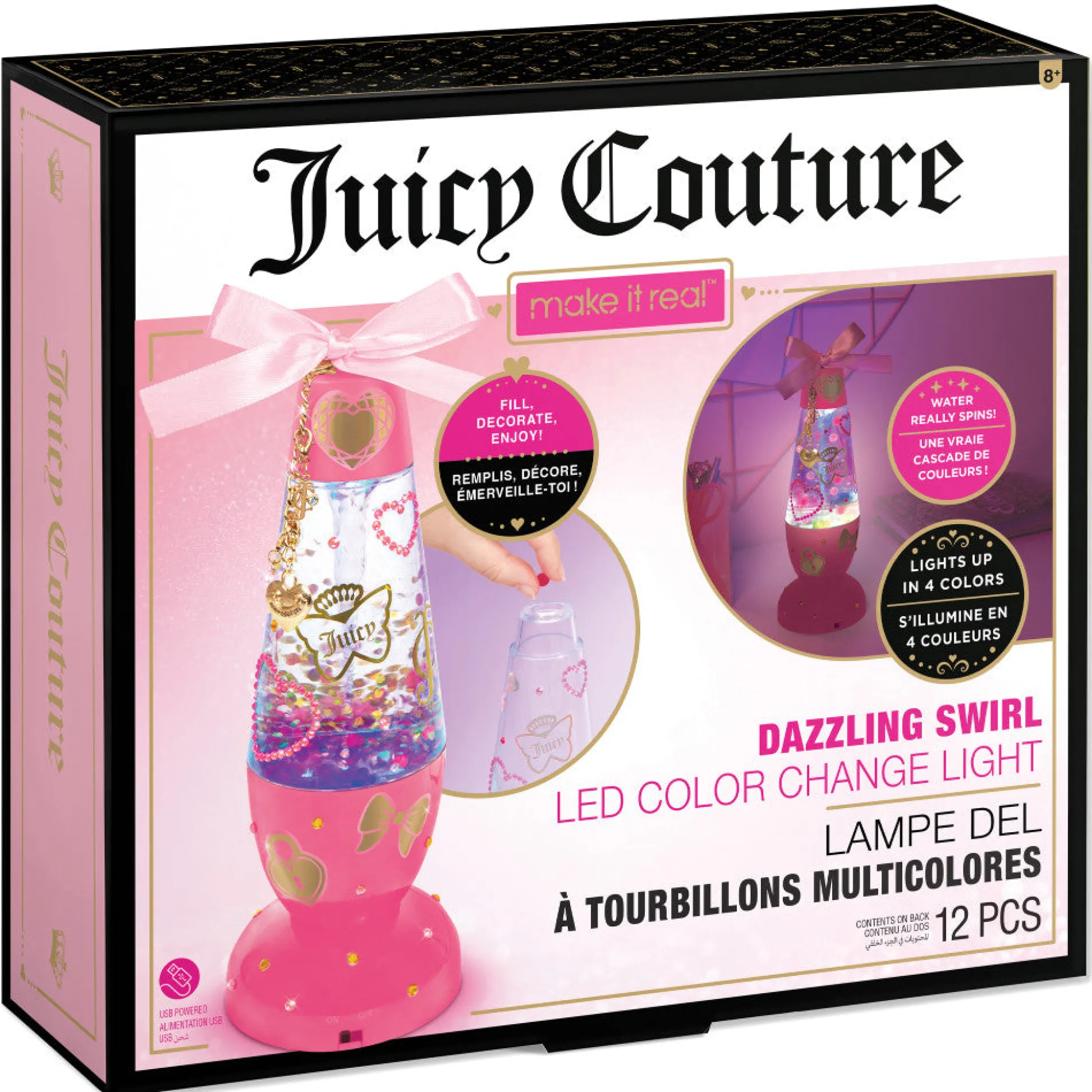 Flat River Group Juicy Couture Dazzling Swirl LED Color Change Light DIY Kit - Make It Real* Crafts & Activities