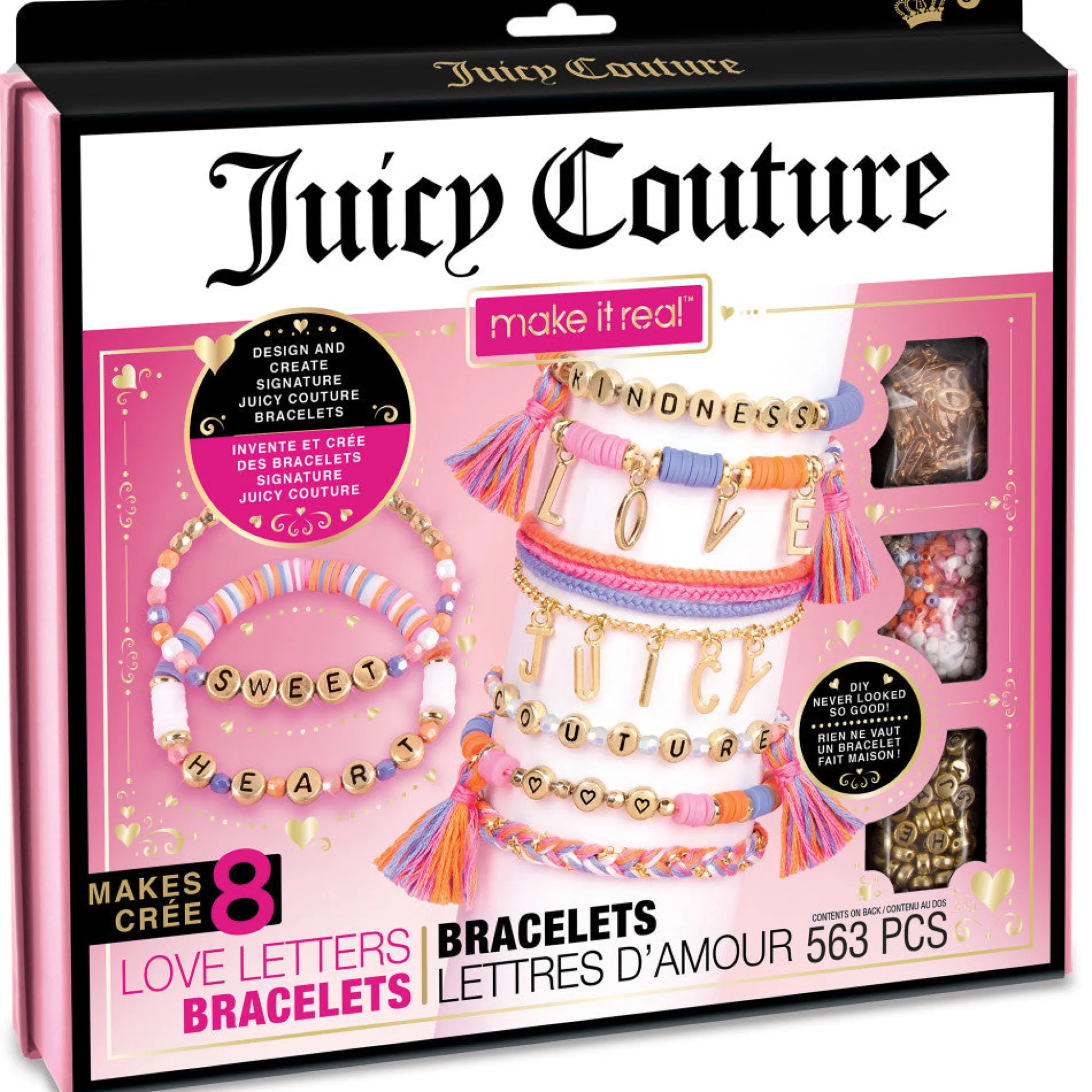 Flat River Group Juicy Couture Love Letters DIY Bracelet Kit - Create Personalized Jewelry* Crafts & Activities