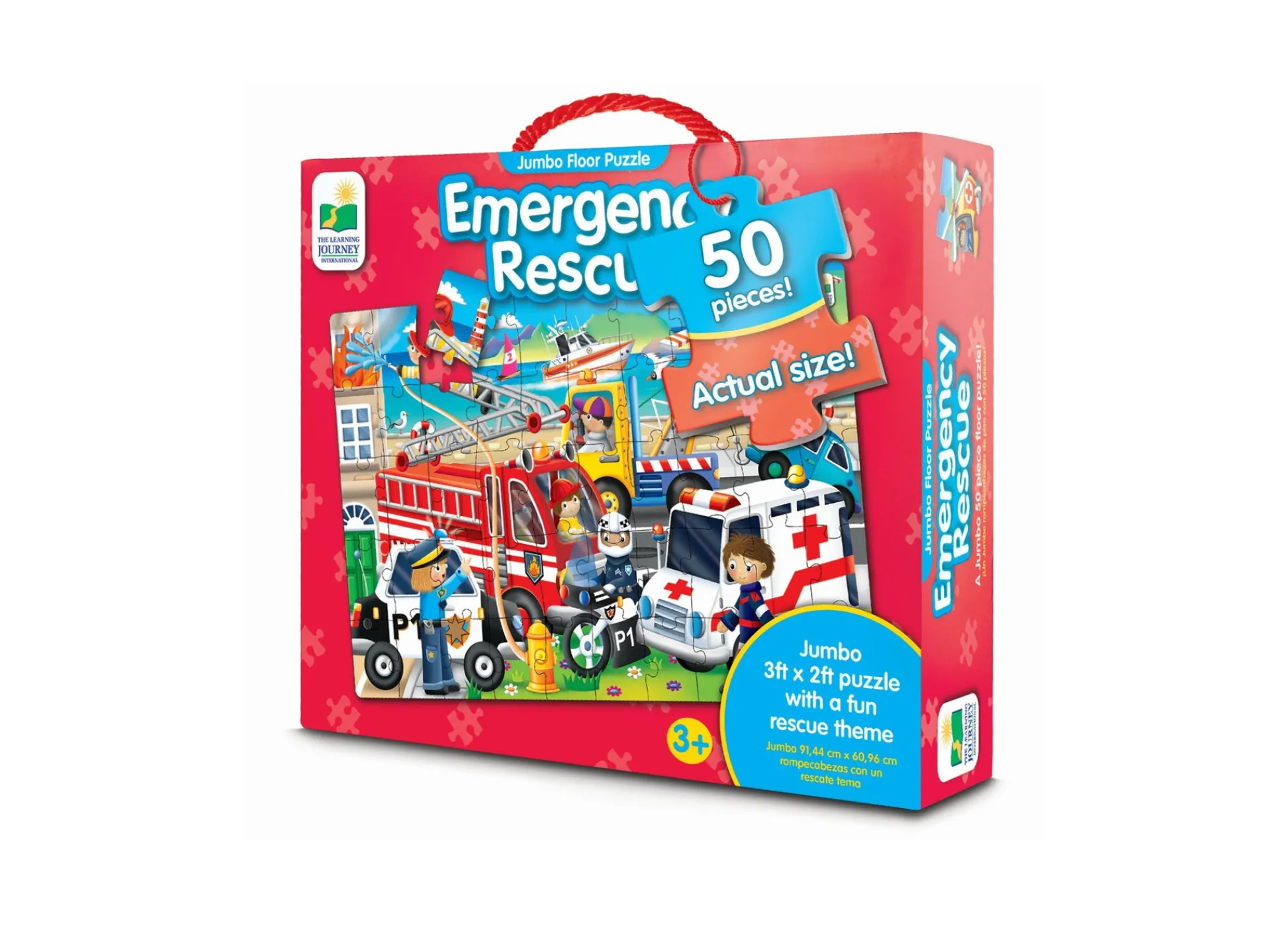AreYouGame Jumbo Floor Puzzle - Emergency Rescue: 50 pcs* Puzzles