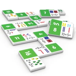 Flat River Group Junior Learning Addition Dominoes - Educational Matching Game* Dominoes & Tiles Games