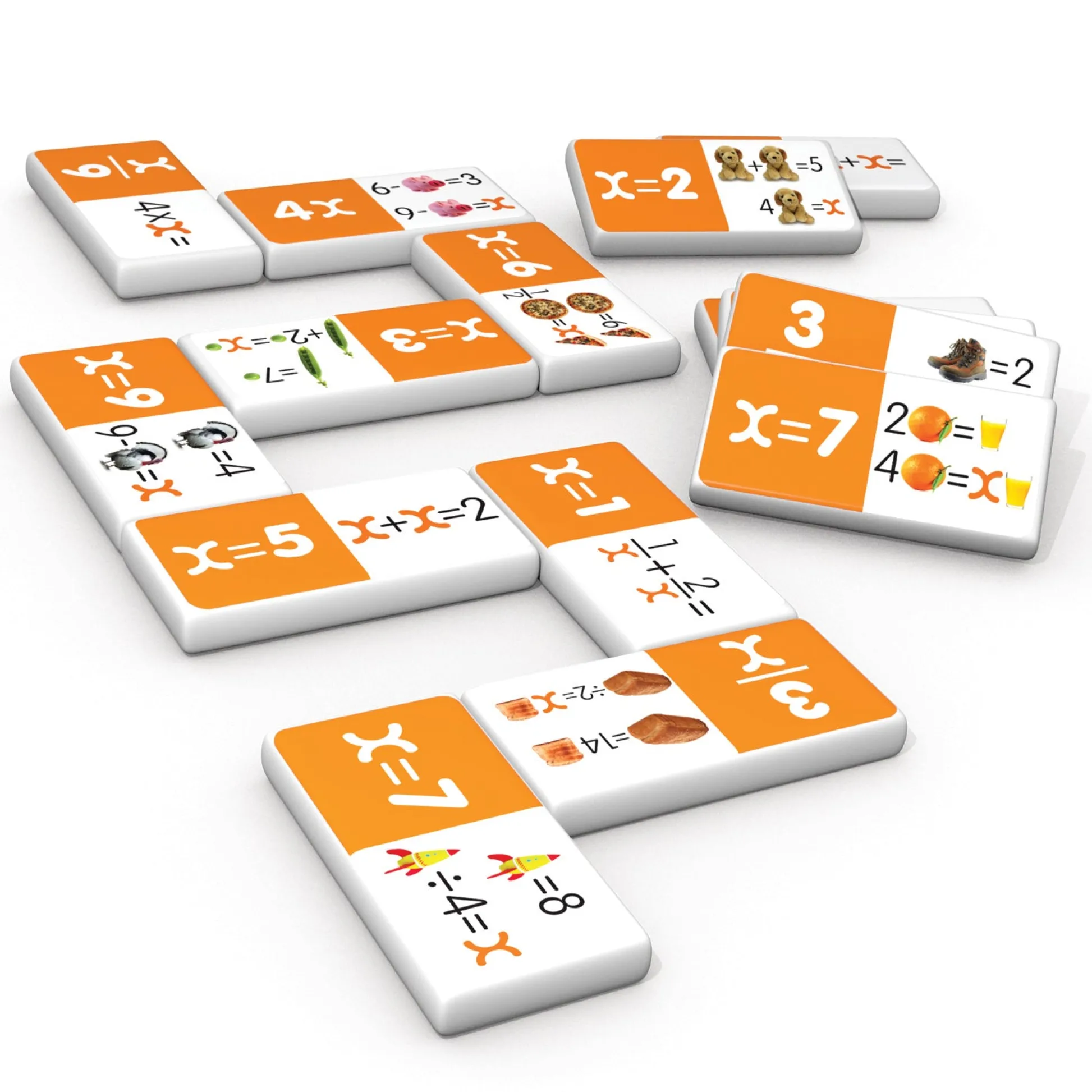 Educators Resource Junior Learning Algebra Dominoes - Educational Matching Game - 2 Sets* Dominoes & Tiles Games