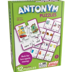 Educators Resource Junior Learning Antonym Puzzles - Multicolored - 3 Sets* Puzzles