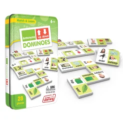 Educators Resource Junior Learning Antonyms Match & Learn Dominoes - Educational Set - Pack of 2* Dominoes & Tiles Games