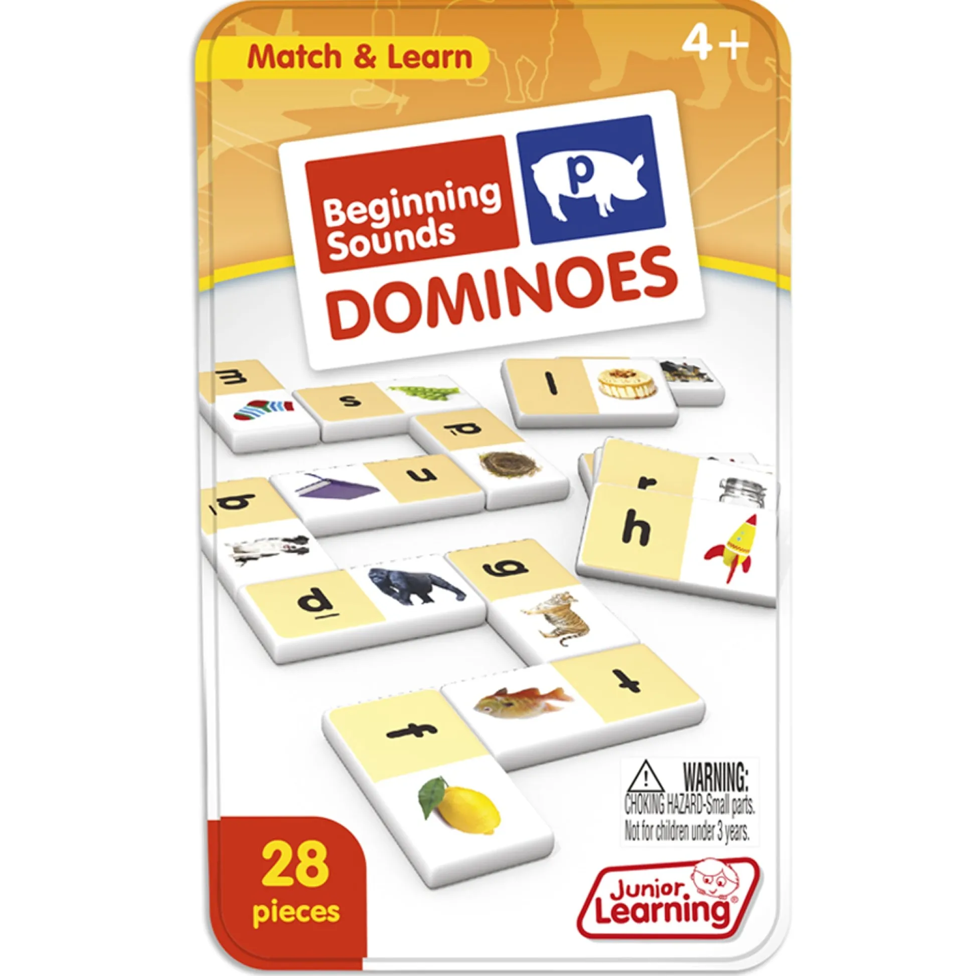 Educators Resource Junior Learning Beginning Sounds Dominoes - Vibrant Learning Game - 2 Sets* Preschool Education Toys & Activities