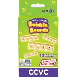 Flat River Group Junior Learning CCVC Bubble Boards - Phonics Blending Game* Preschool Education Toys & Activities