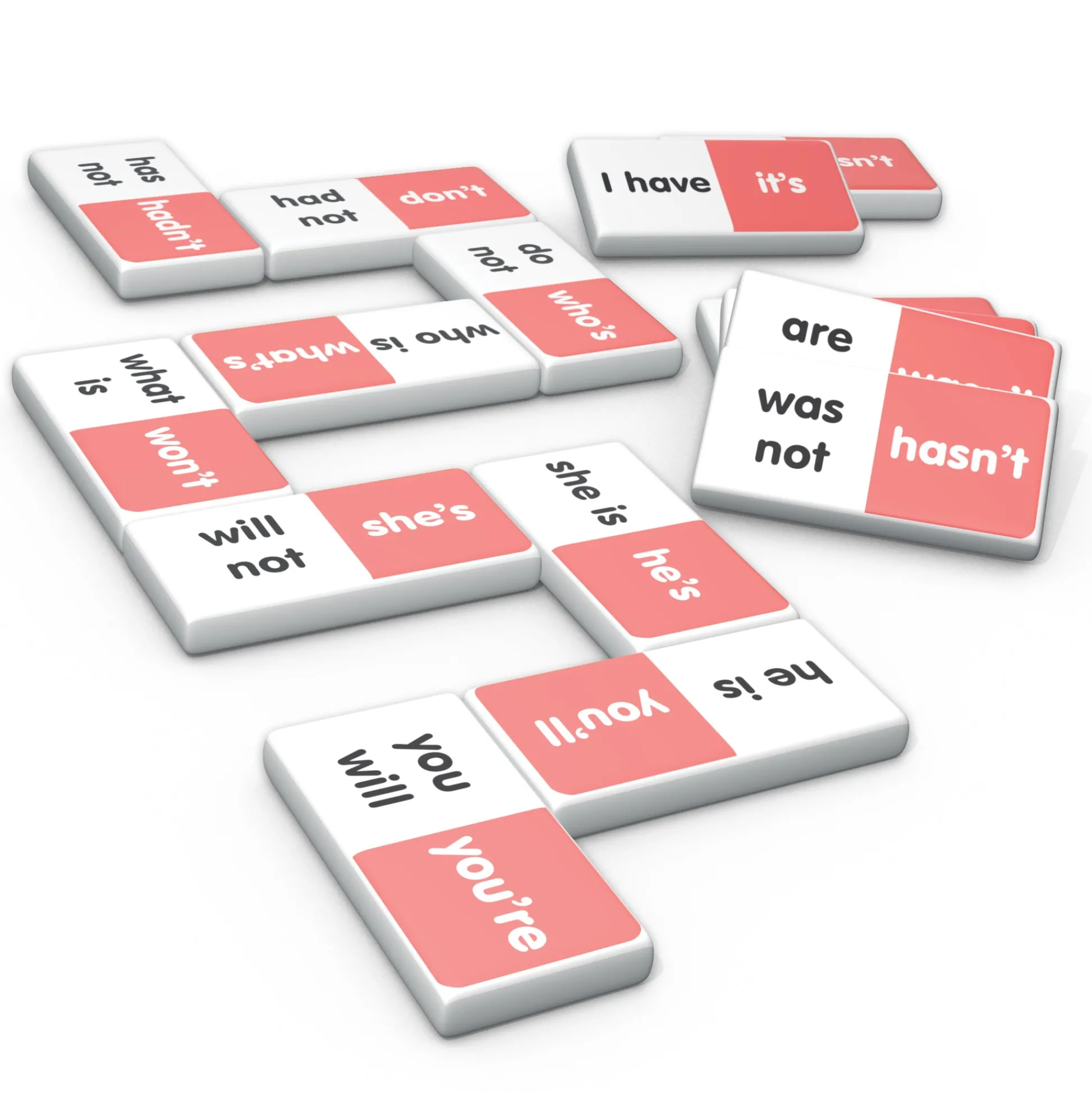 Educators Resource Junior Learning Contraction Match & Learn Dominoes - Twin Pack* Dominoes & Tiles Games
