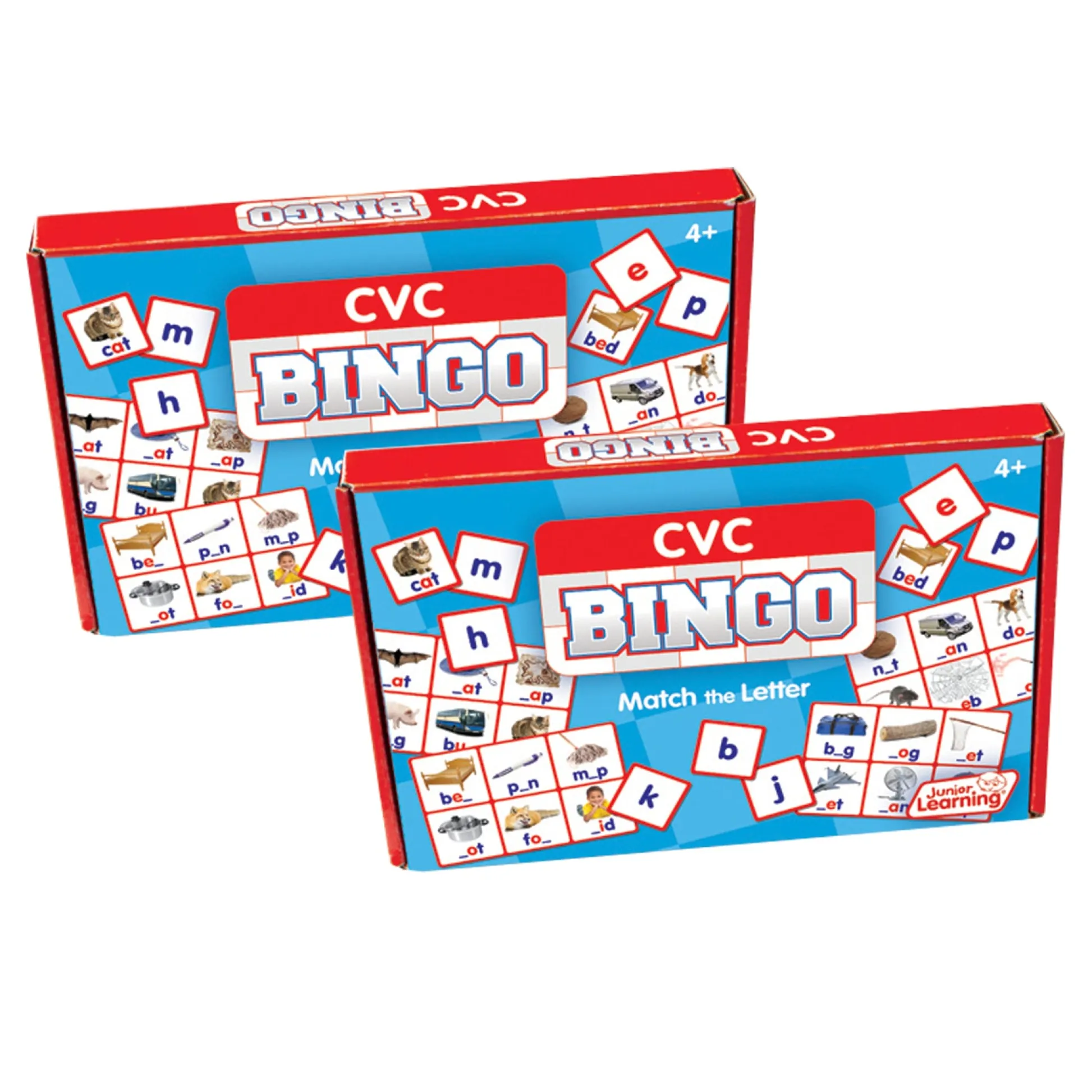 Educators Resource Junior Learning CVC Bingo Game Set - Consonant Vowel Consonant Learning Kit* Preschool Education Toys & Activities