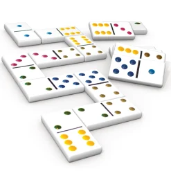 Educators Resource Junior Learning Double Fun Dot Dominoes - Educational Counting Game* Dominoes & Tiles Games