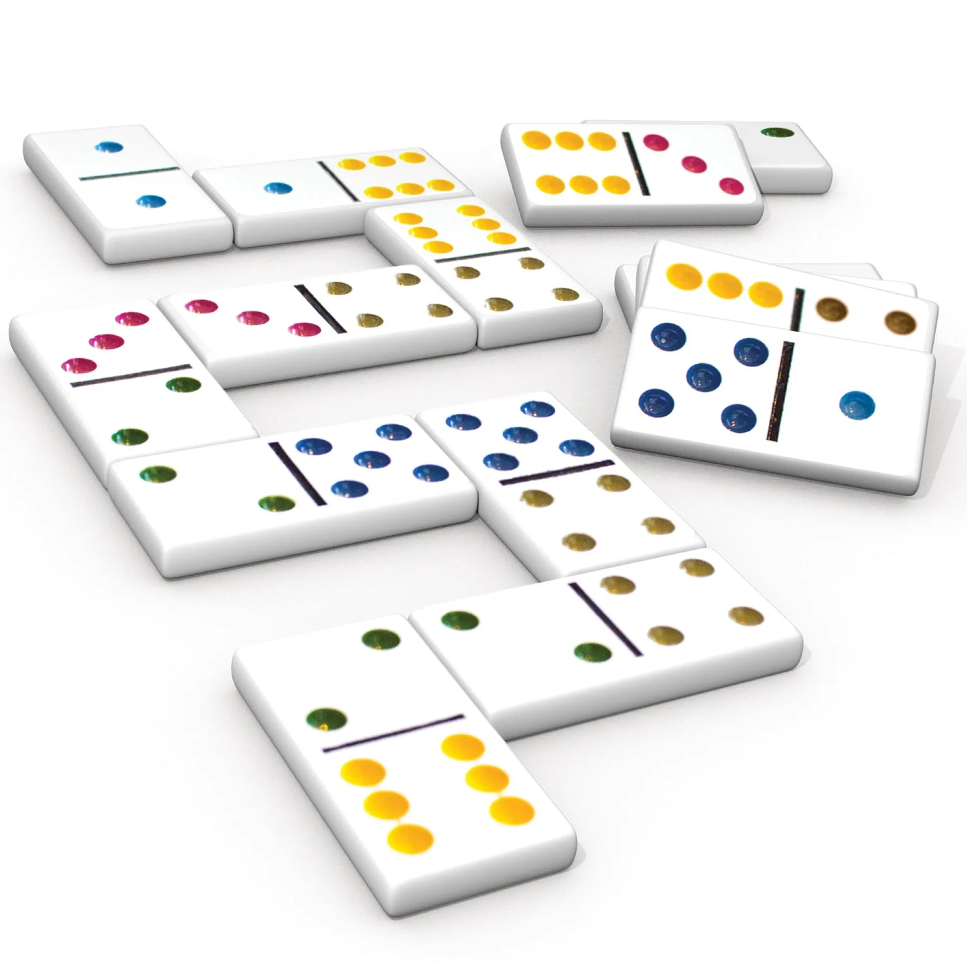 Educators Resource Junior Learning Double Fun Dot Dominoes - Educational Counting Game* Dominoes & Tiles Games