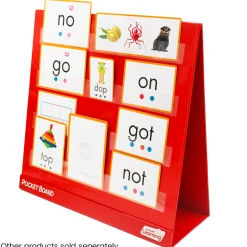 Flat River Group Junior Learning Double-Sided Tabletop Pocket Chart - Red & White* Preschool Education Toys & Activities
