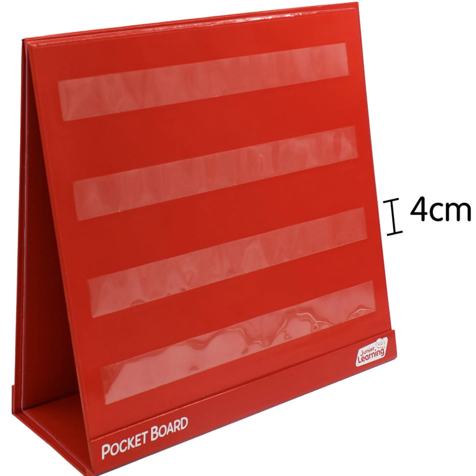 Flat River Group Junior Learning Double-Sided Tabletop Pocket Chart - Red & White* Preschool Education Toys & Activities