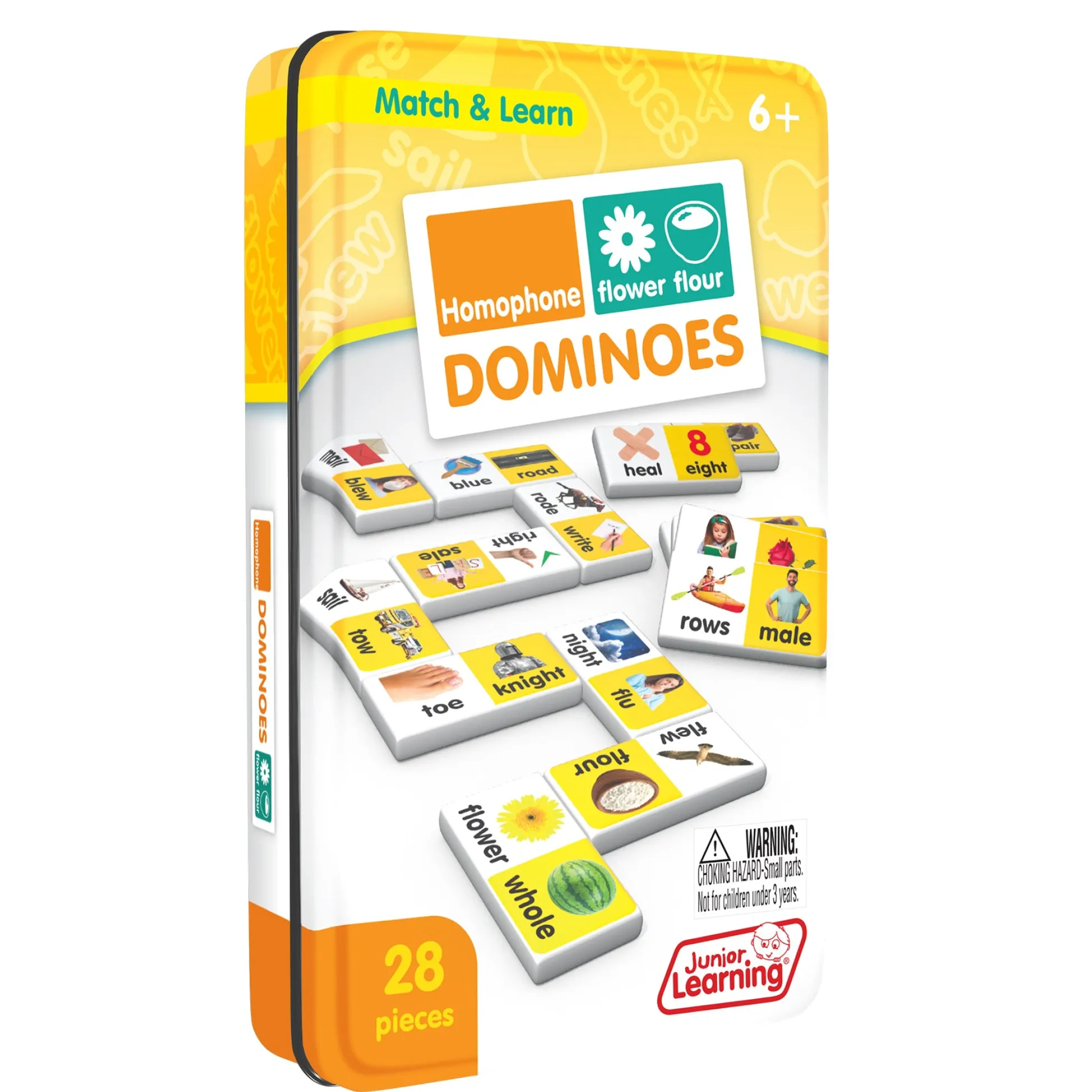 Educators Resource Junior Learning Homophone Match & Learn Dominoes - Dual Pack* Dominoes & Tiles Games
