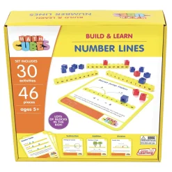 Flat River Group Junior Learning Mathcubes Number Lines - 30 Activity Set - Educational Math Toy* Math Toys|Math, Counting & Time