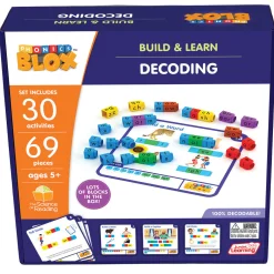 Flat River Group Junior Learning Rainbow Phonics Blox - Decoding Phase 3 - Educational Toy for Ages 5+* Preschool Education Toys & Activities