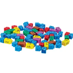 Flat River Group Junior Learning Rainbow Phonics Blox - Decoding Phase 3 - Educational Toy for Ages 5+* Preschool Education Toys & Activities
