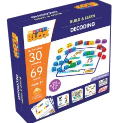 Flat River Group Junior Learning Rainbow Phonics Blox - Decoding Phase 3 - Educational Toy for Ages 5+* Preschool Education Toys & Activities