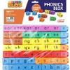 Flat River Group Junior Learning Rainbow Phonics - 58 Color-Coded Phonics Blox Set* Preschool Education Toys & Activities