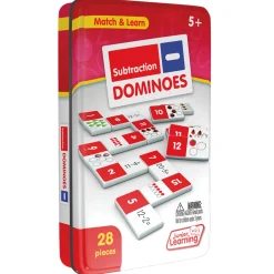 Educators Resource Junior Learning Subtraction Dominoes - Dual Set - Educational Math Game* Dominoes & Tiles Games