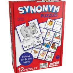 Educators Resource Junior Learning Synonym Puzzles - Educational Jigsaw Set - Multicolored* Puzzles