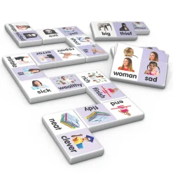 Educators Resource Junior Learning Synonyms Match & Learn Dominoes - Educational Toy Set - Pack of 2* Dominoes & Tiles Games